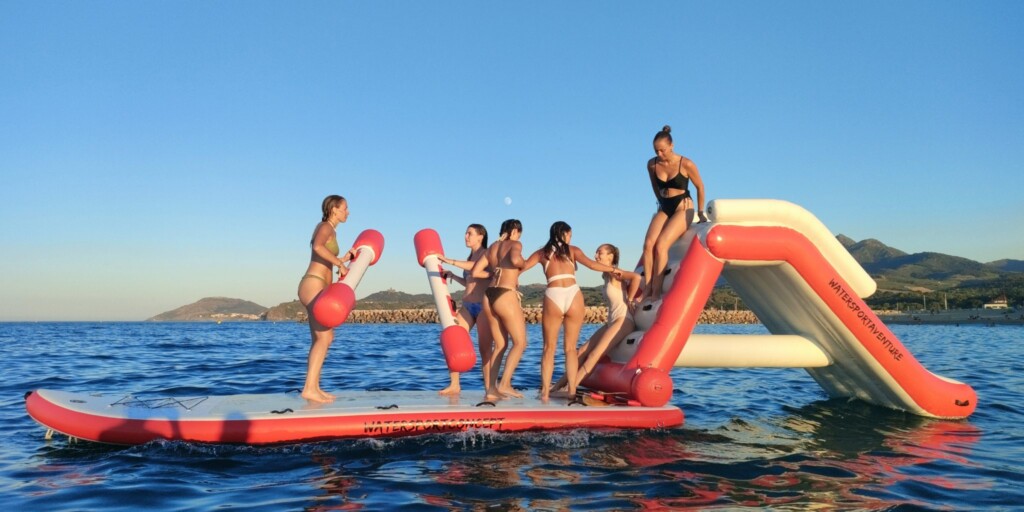 Big paddle toboggan et bâtons