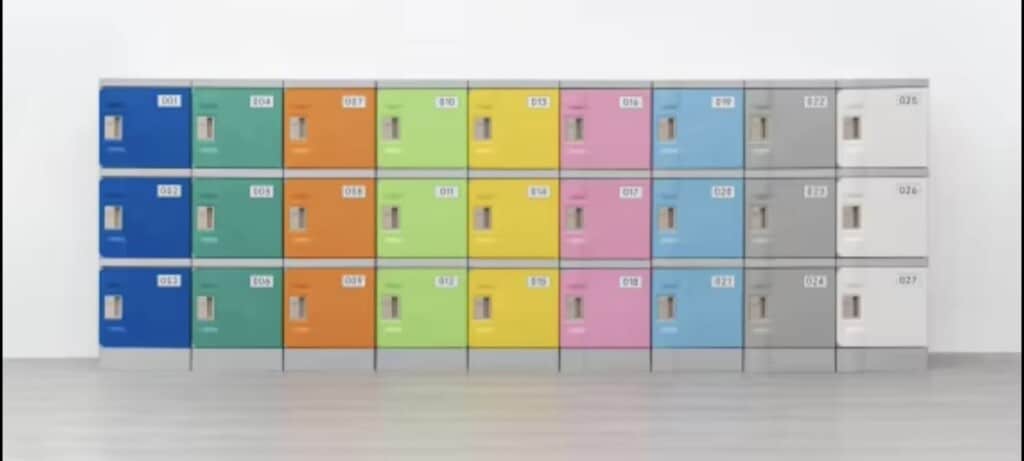 casiers inoxydables plastique ABS