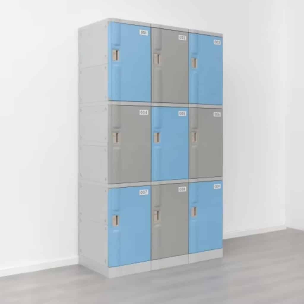 casiers inoxydables plastique ABS