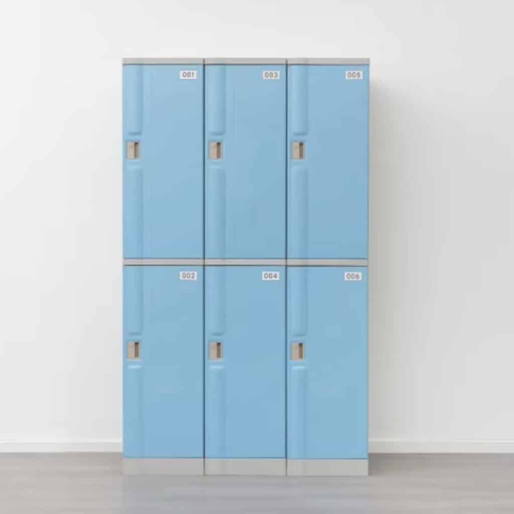 casiers inoxydables plastique ABS