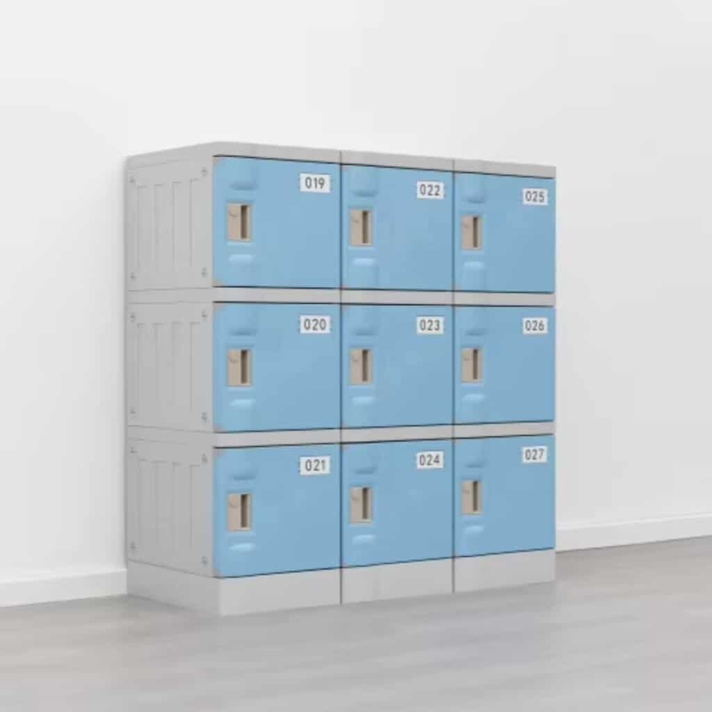 casiers inoxydables plastique ABS