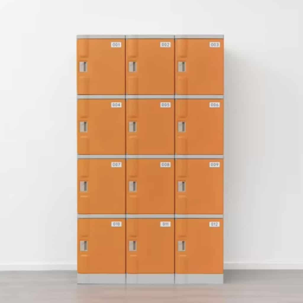 casiers inoxydables plastique ABS